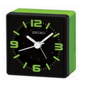 Seiko Black/Lime Green Desk Clock w/ Lumibrite Dial (3 3/8"x3 3/4"x1 7/8")